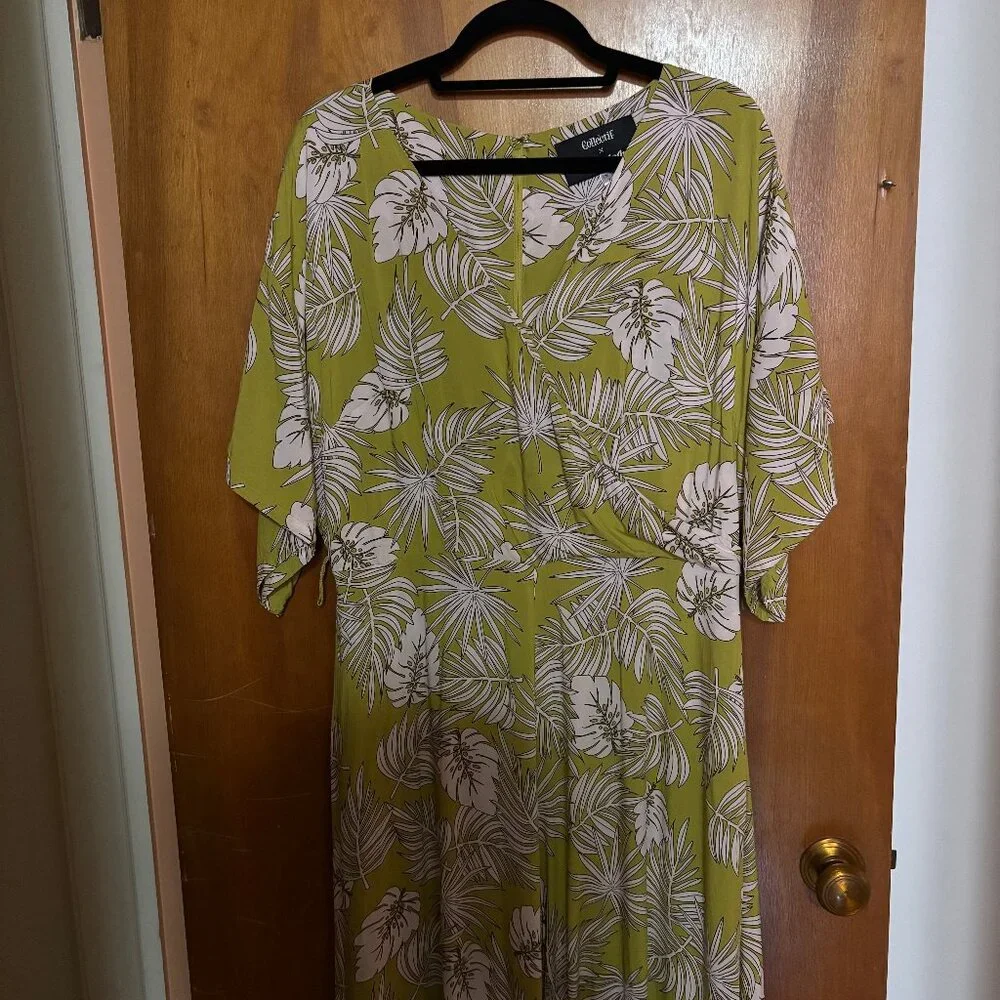 Collectif x Modcloth Expressive Essence Wide-Leg Jumpsuit Size XL - Picture 7 of 14